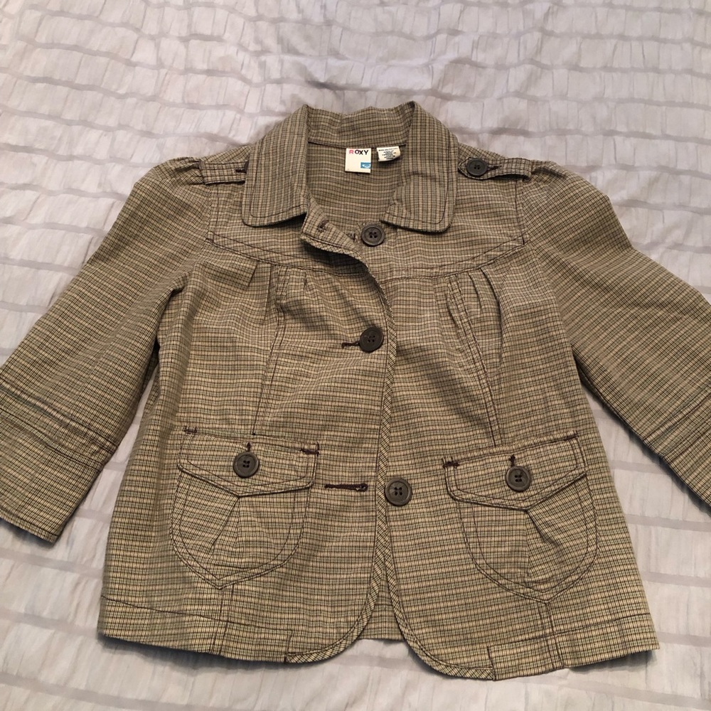 Roxy plaid jacket